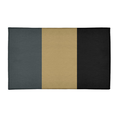 Tapis gris à rayures en acier national hockey
