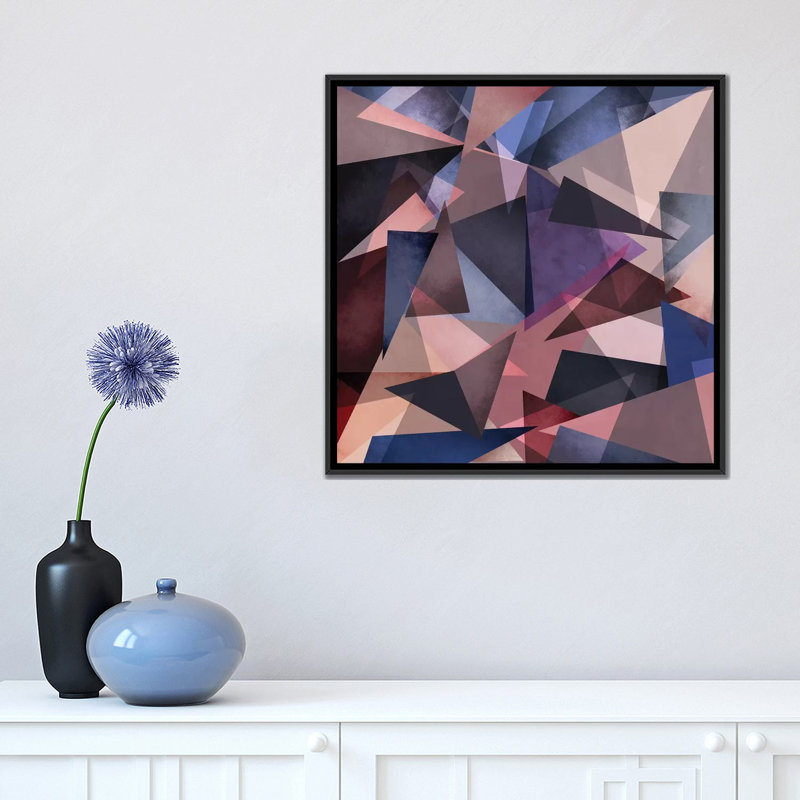 « fragments ii », reproduction d’impression sur toile tendue, H 37 po x l 37 po x P 1,5 po, Toile encadrée noire