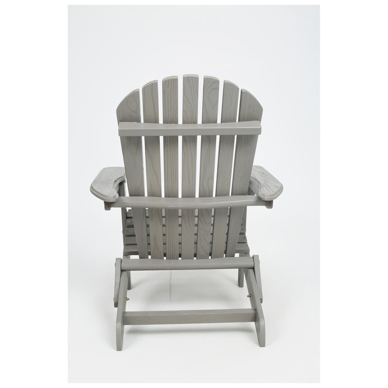 Chaise Adirondack pliante en bois de cèdre massif gaufré l 28 po x P 31 po x H 36 po Droad (ensemble de 2)