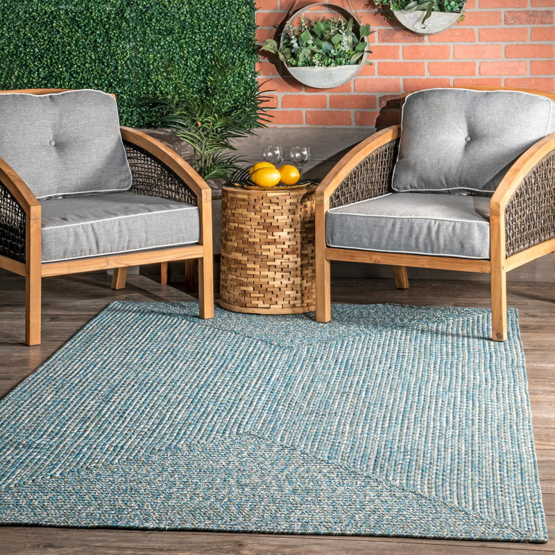 Tapis intérieur / extérieur Zarine, Rectangle 7 pi 6 po x 9 pi 6 po