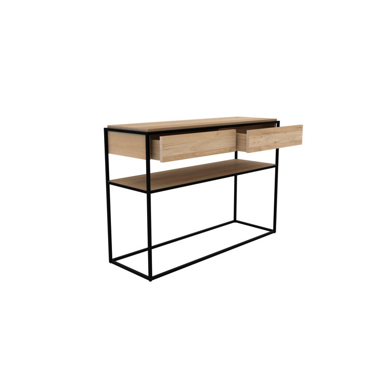 Monolit 48'' W Solid Wood Console Table, Natural