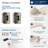 1/2 inch (13mm) Overlay Single Demountable Partial Wrap Nickel Cabinet Hinge - 1 Pair-86215662