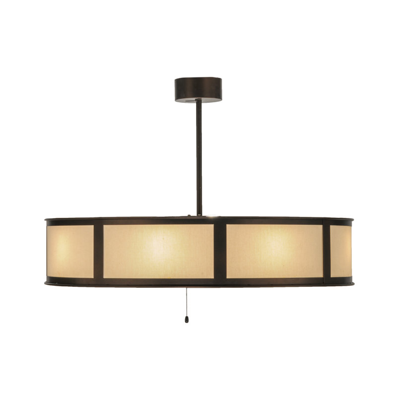 Downrod Flush Mount Ceiling Fan
