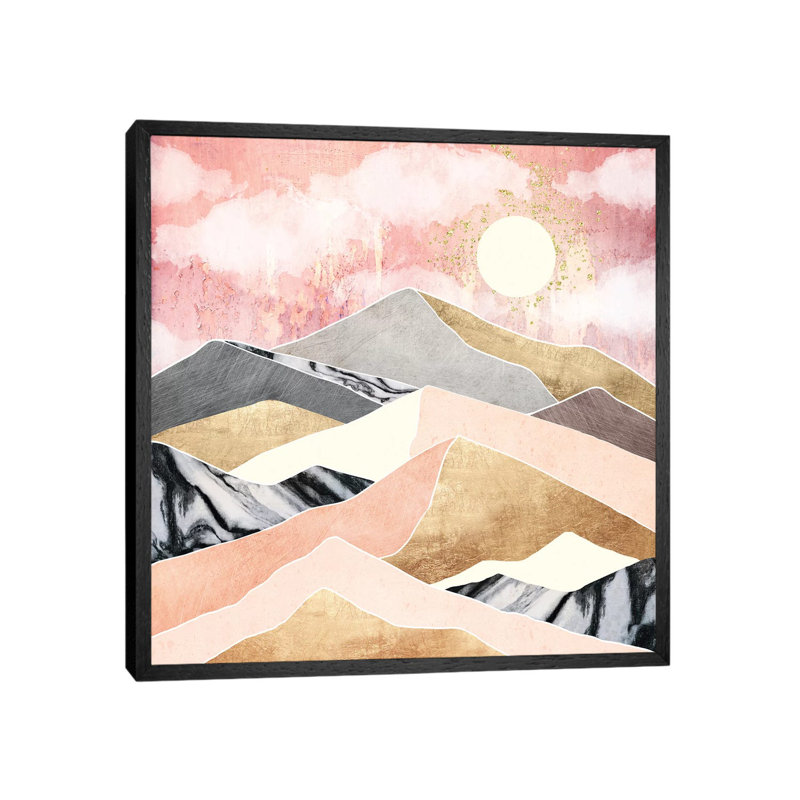 Summer Sun - Print on Canvas, Black Framed, 45.72 cm H x 45.72 cm W