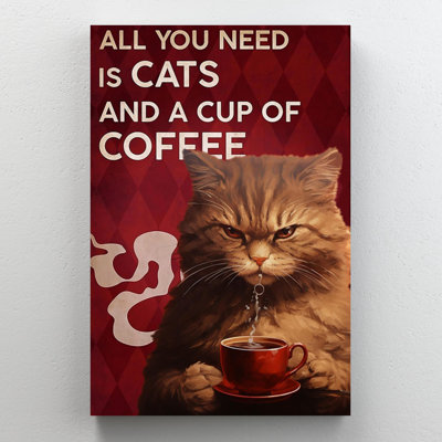 Cats And A Cup Of Coffee