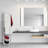 Miami Rotating Mirror Cabinet with Shelving, Rolling Base and Towel Hook