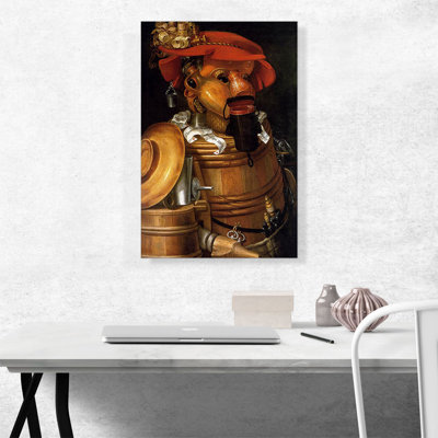«The Waiter 1574» par Giuseppe Arcimboldo, impression sur toile tendue