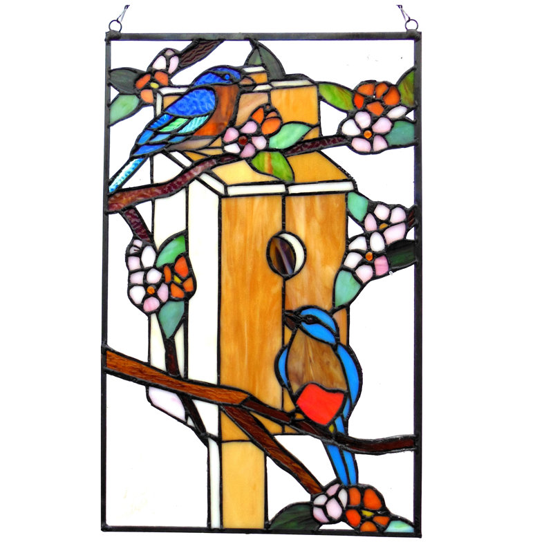 Panneau de fenêtre en verre tiffany