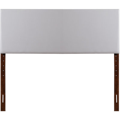 Grand lit gris - Tête de lit à panneau ajustable en similicuir pour plus de durabilité et de hauteur