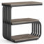 Table de chevet à 3 niveaux avec rangement, table de chevet en C de 25,59 po pour chambre à coucher, ensemble de 2-120876588-123245298