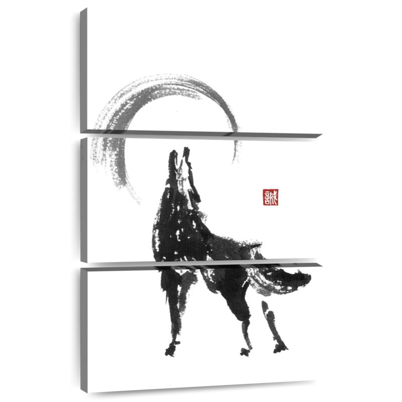 Loup japonais Brampt, H 74 po x l 48 po