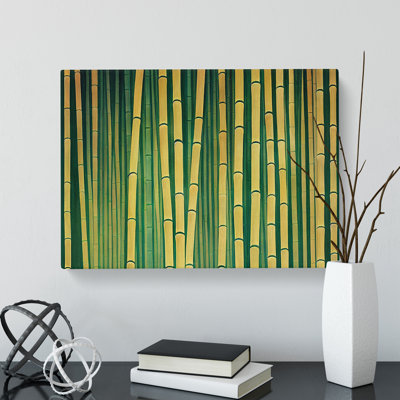 Eccentric Bamboo Forest - Wrapped Canvas Print