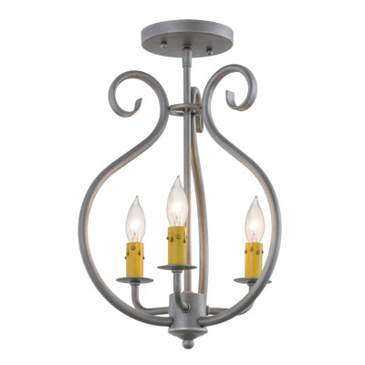 Easton 3 - Light Semi Flush Mount