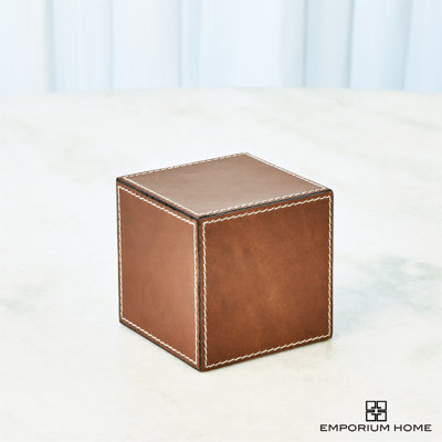 Emporium Home Emporium Home Leather Cube Saddle