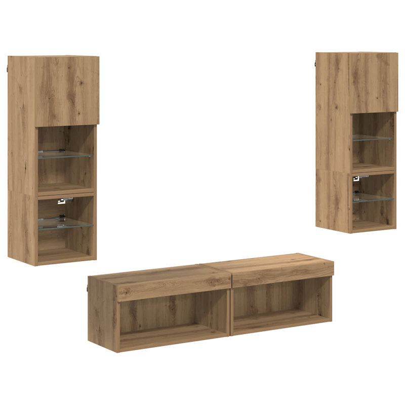 TV Stand for TVs up to 24", Artisan Oak