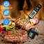 Thermomètre à viande à lecture instantanée, sonde non pliable en acier inoxydable de qualité alimentaire 304, thermomètre de cuisson pour barbecue de 50 300 à 300 ℃ avec rétroéclairage, fixation magnétique et arrêt automatique pour la cuisson au four du barbecue