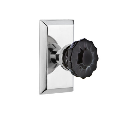Plaque Studio avec poignée de porte noire cristal