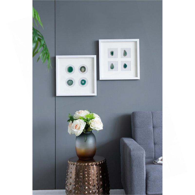 Boîte murale décorative 15,57 x 1,2 x 15,7 po S / 2