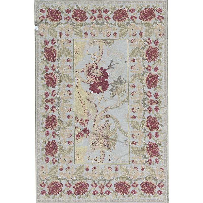 Hand-Knotted High-Quality Ivory Area Rug