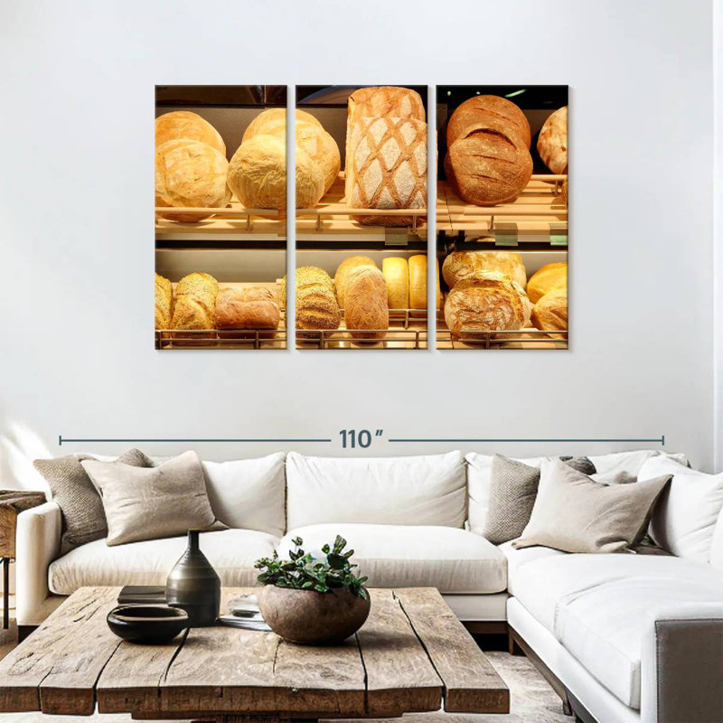 Yarlin Artisan Loaves, 48" H x 74" W