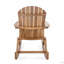 Chaise berçante en bois d'acacia