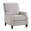 Fauteuil inclinable à dossier poussoir en tissu de chenille transitionnel avec siège auto-inclinable 1pc