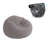 Intex Inflatable Beanless Bag Chair, Grey & Intex 120-Volt  Electric Air Pump