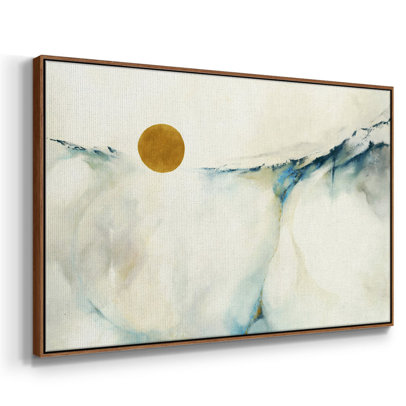 " Continuum ", Walnut Floater Framed Canvas, 25'' H x 17'' W x 2"D
