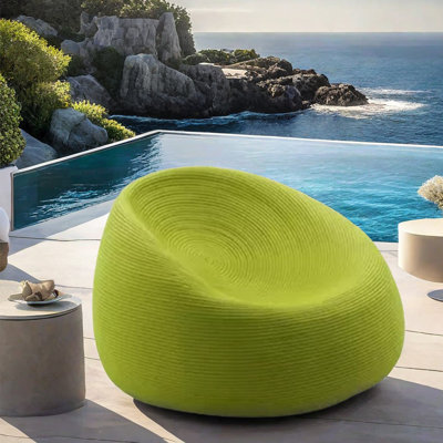 Chaise longue d'extérieur en tissu Creative
