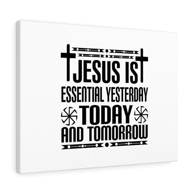 Jesus Is Essential Cross - Wrapped Canvas Print, 28cm H x 36cm W