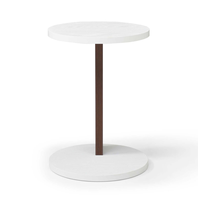C-Shaped Sofa Side Table for Compact Living Spaces