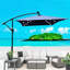 Parasol d'extérieur moderne à énergie solaire à DEL avec manivelle-97750703-119119960