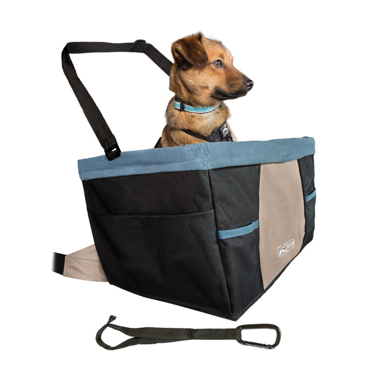 Kurgo Black and Blue Soft Sided Dog Booster Seat