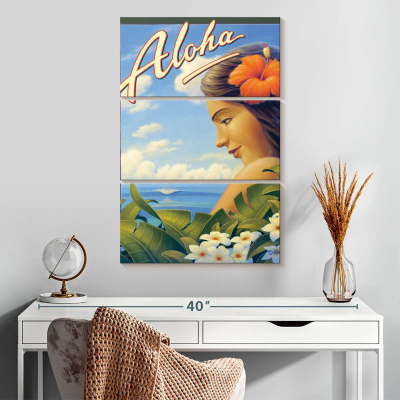 Aloha Hawaii Girl, H 32 po x l 20 po