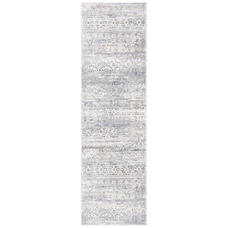 Tapis en coton Gratia Southwestern, Tapis de couloir 2 pi 3 po x 8 pi