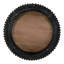 TABLE DE CAFÉ ACACIA EN BOIS MASSIF, DE COULEUR NATURELLE ET NOIRE