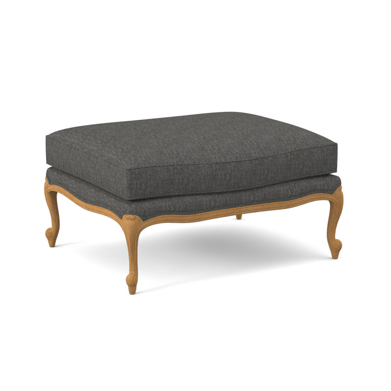 St. Helena Ottoman, Maya Cyan, Amber