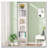 6-Tier Narrow Corner Cube Bookcase Storage For Living Room, Office, Bedroom-2057804180