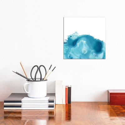 Splash Wave IV by June Erica Vess - Wrapped Canvas Painting