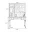 Nut-brown Rectangular Solid + Manufactured Wood desk-1667445852