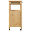 Chariot de cuisine en bois massif vidaXL 23,6 po x 15,7 po x 34,8 po vidaXL-603507670