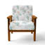 Chaise rembourrée Abstract - Fauteuil rose pastel-1394426211