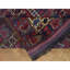 Tapis en laine pure noué à la main 10 pi 4 po x 21 pi bleu Beshir afghan antique 0218558FD5AF49F9B8F31B38B2EA4A4E
