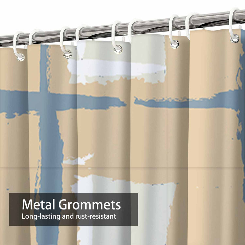 Rideau de douche imperméable à l'eau, L 72 po x l 78 po