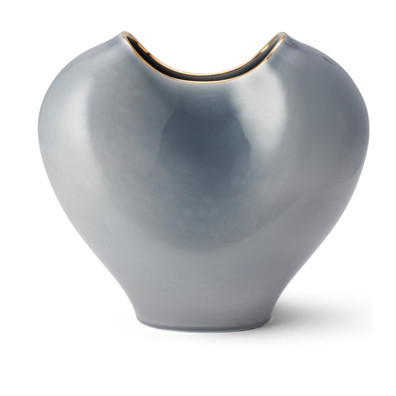 Handcrafted Blue Ceramic Novelty Table Vase