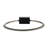 Florastine Metal and Stone Circular Sculpture with Aluminum and Marble Accents in Minimal Modern Design-86748760
