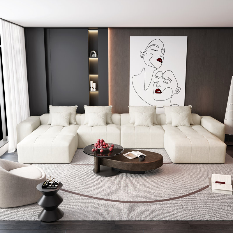 Canapé modulaire surdimensionné Modern, Beige
