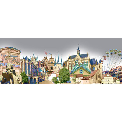 Erfurt - No Frame Panoramic Print on Float Glass