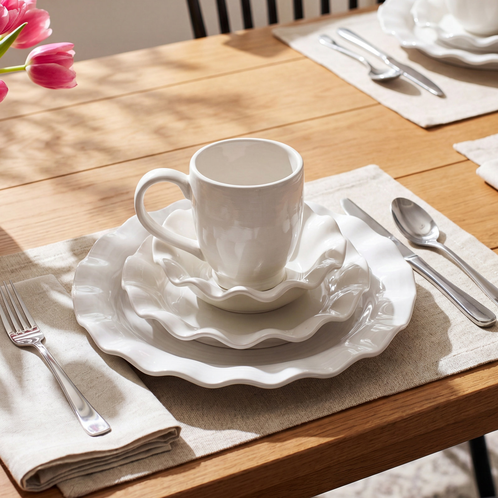 Signature White Collection Dinnerware Set