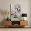 Abstrait fluide, art mural en métal beige 8-1471870513